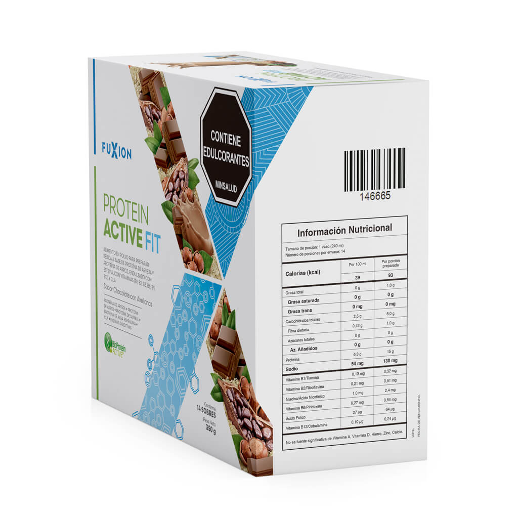 PROTEIN ACTIVE FIT - CHOCOLATE CON AVELLANAS